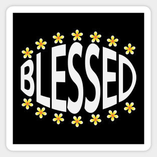 Blessed typography artwork Sticker